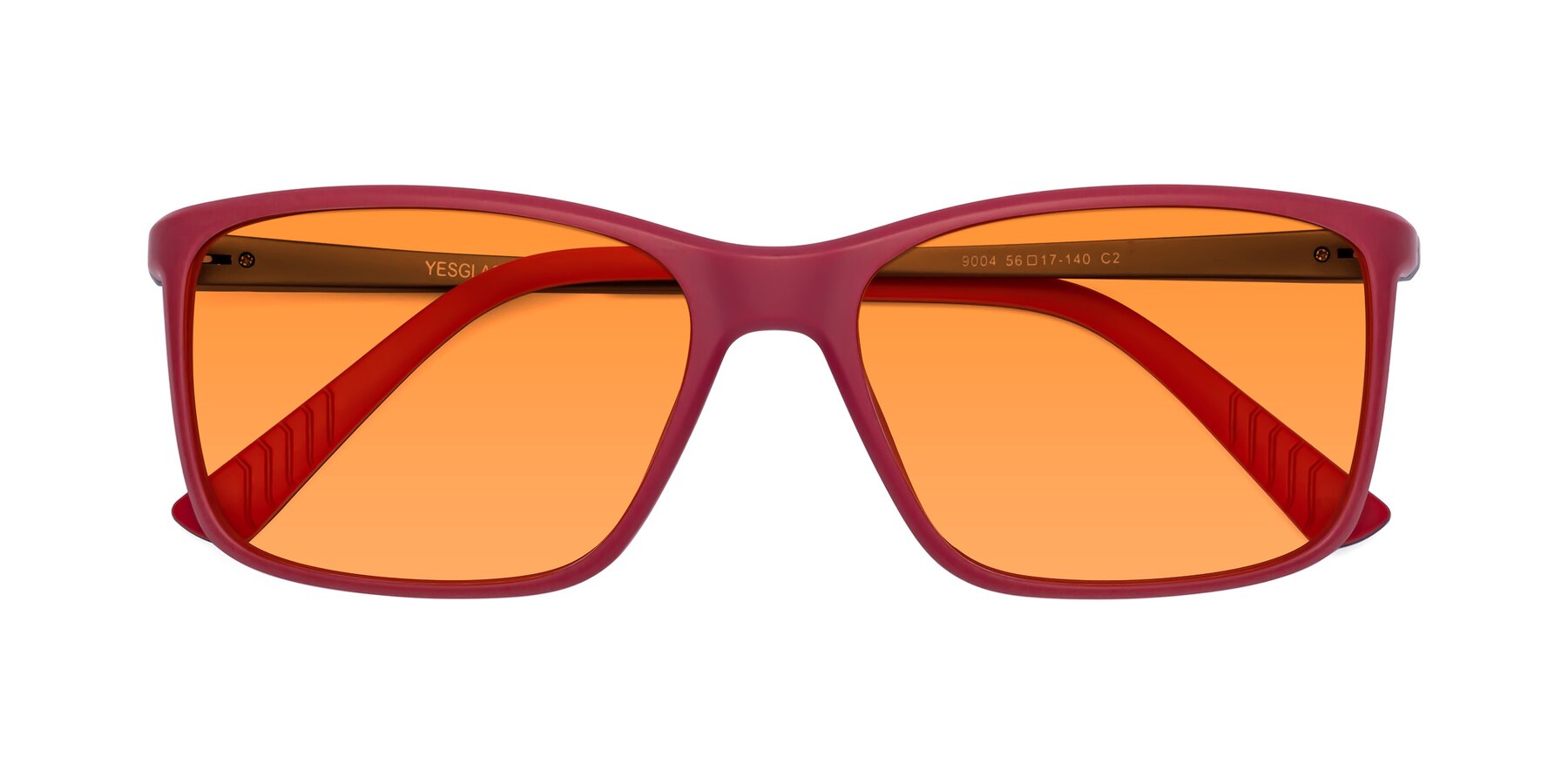 Folded Front of 9004 in Red with Orange Tinted Lenses