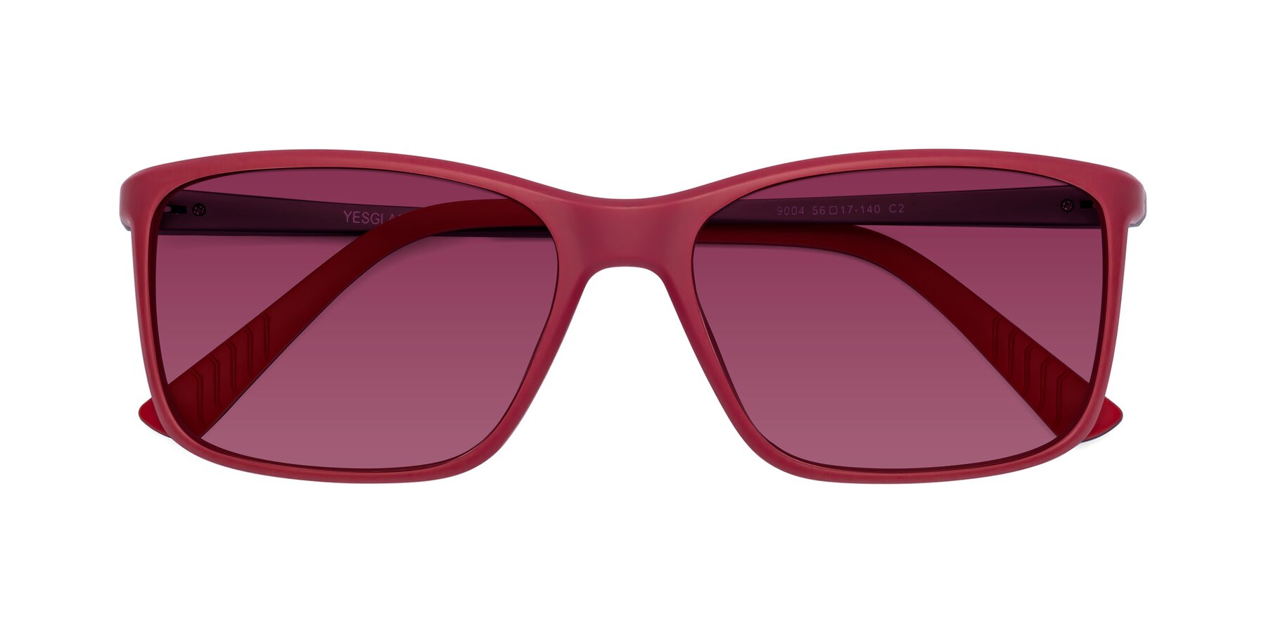 Folded Front of 9004 in Red with Wine Tinted Lenses