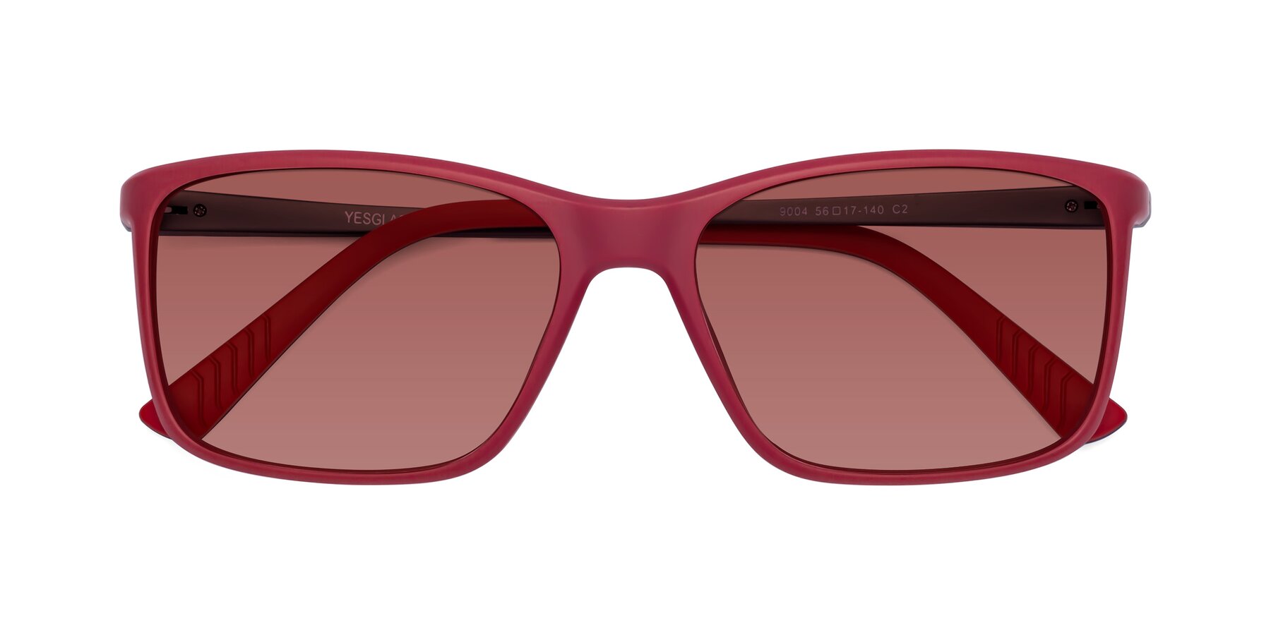 Folded Front of 9004 in Red with Garnet Tinted Lenses