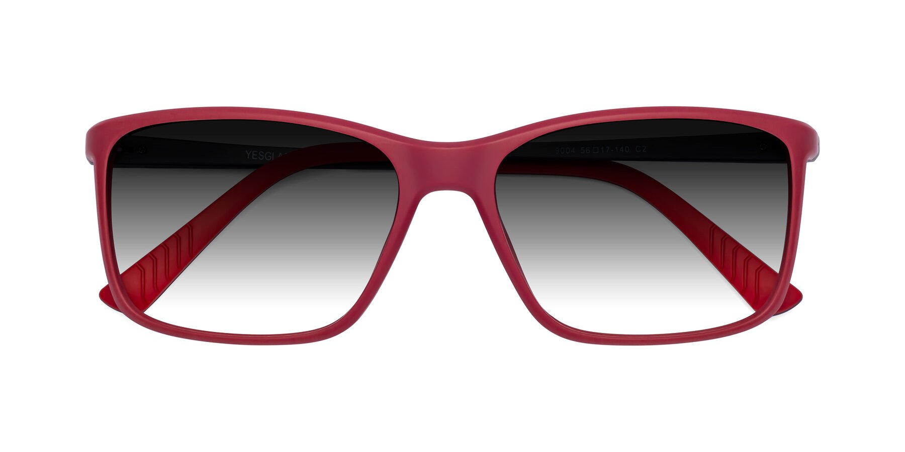 Folded Front of 9004 in Red with Gray Gradient Lenses