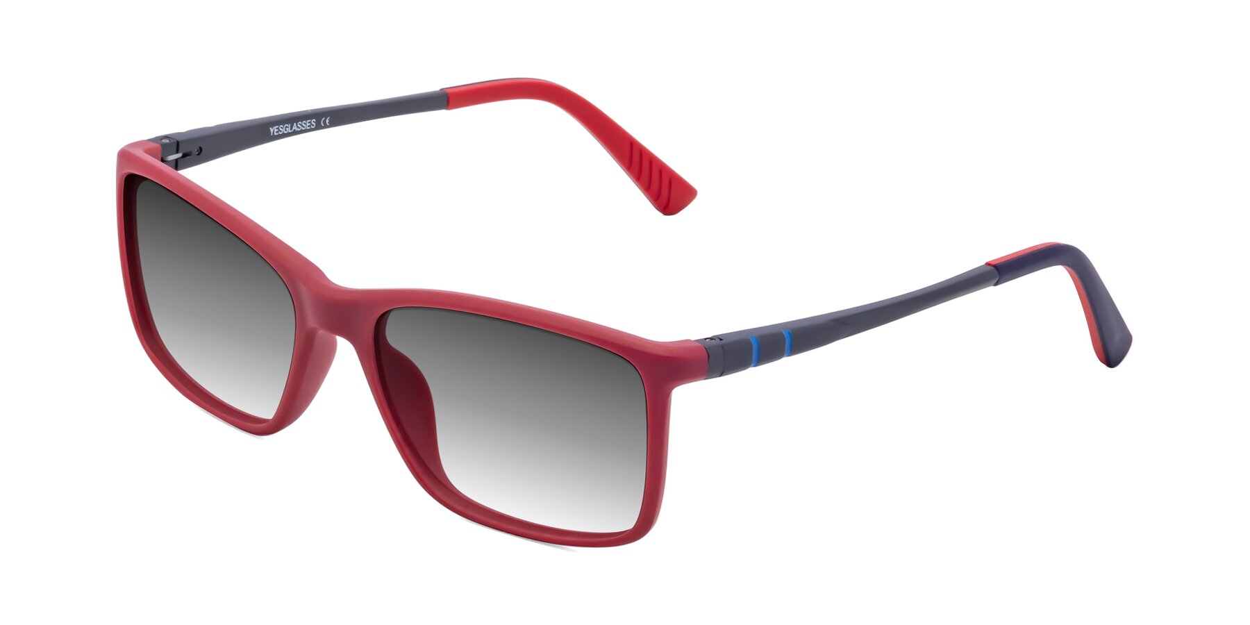 Angle of 9004 in Red with Gray Gradient Lenses