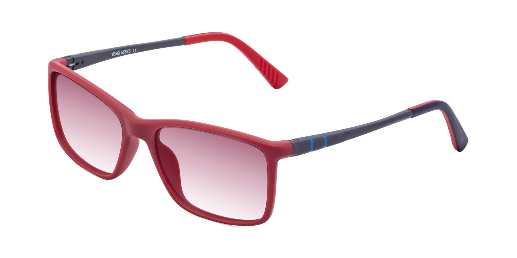 Angle of 9004 in Red with Wine Gradient Lenses