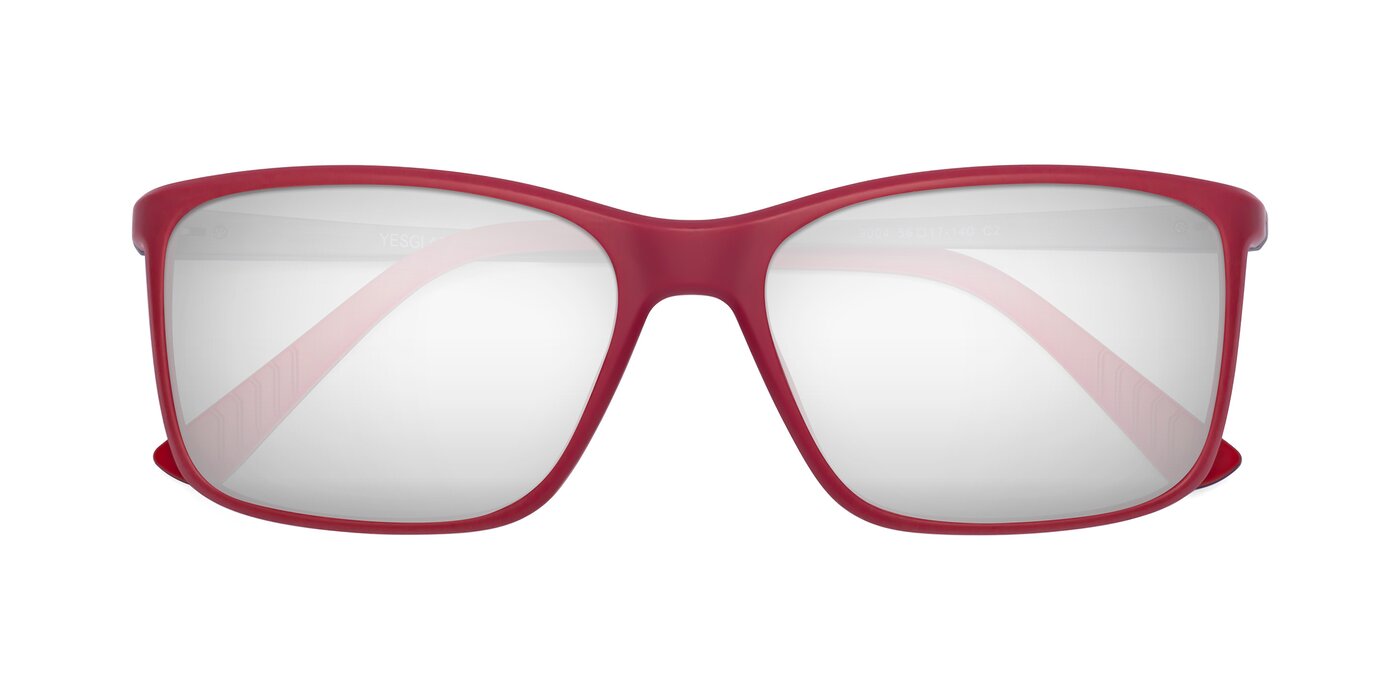 9004 - Red Flash Mirrored Sunglasses