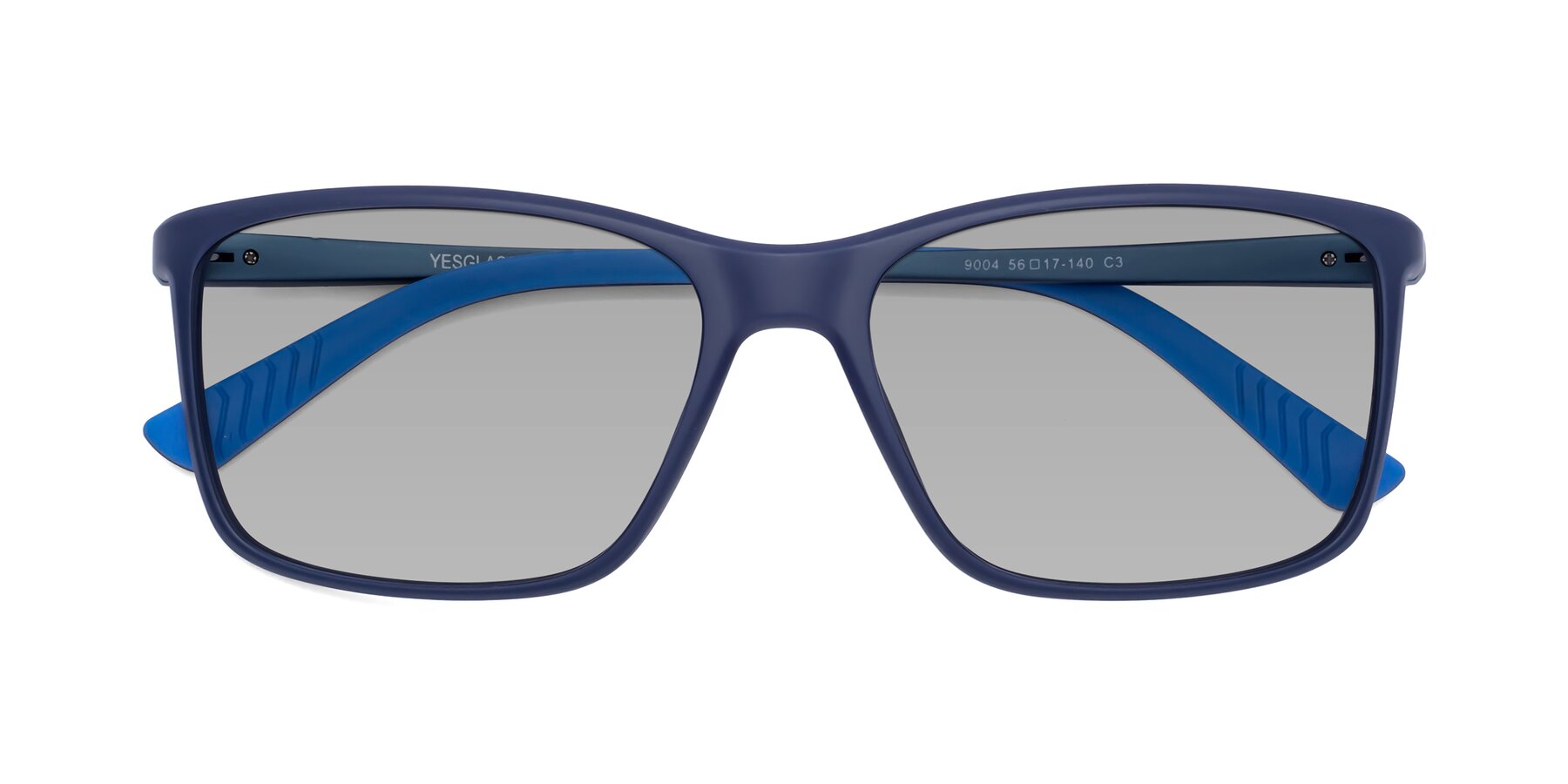 Folded Front of 9004 in Dark Blue with Light Gray Tinted Lenses