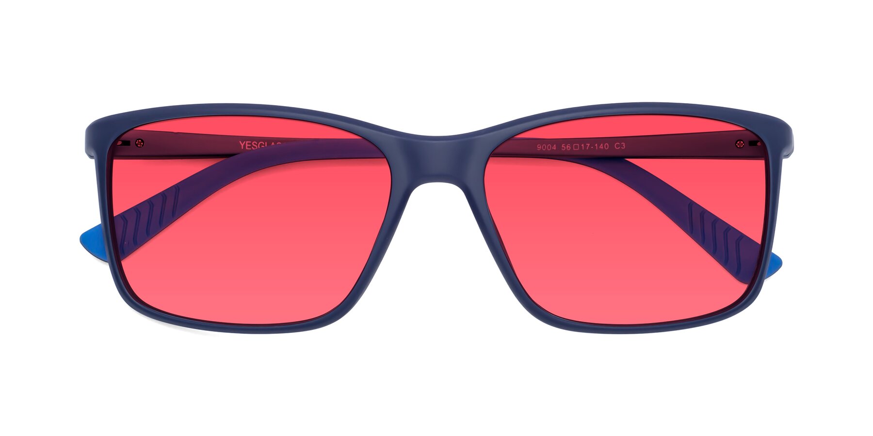 Folded Front of 9004 in Dark Blue with Red Tinted Lenses