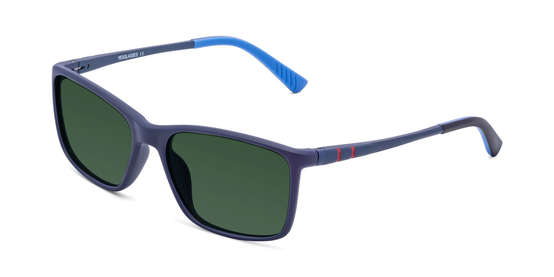 Angle of 9004 in Dark Blue with Green Tinted Lenses