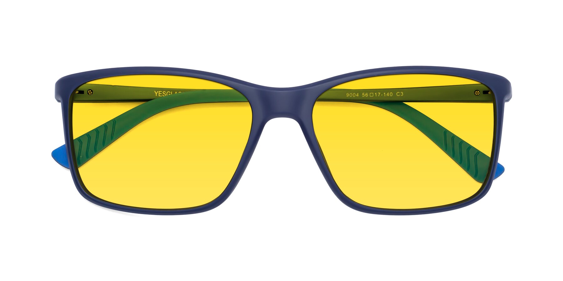 Folded Front of 9004 in Dark Blue with Yellow Tinted Lenses