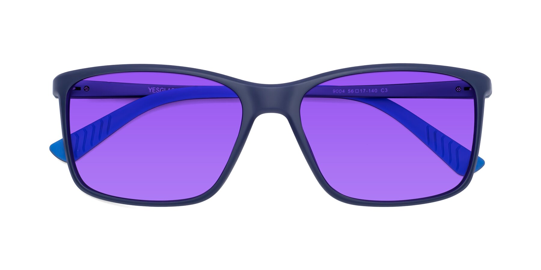 Folded Front of 9004 in Dark Blue with Purple Tinted Lenses