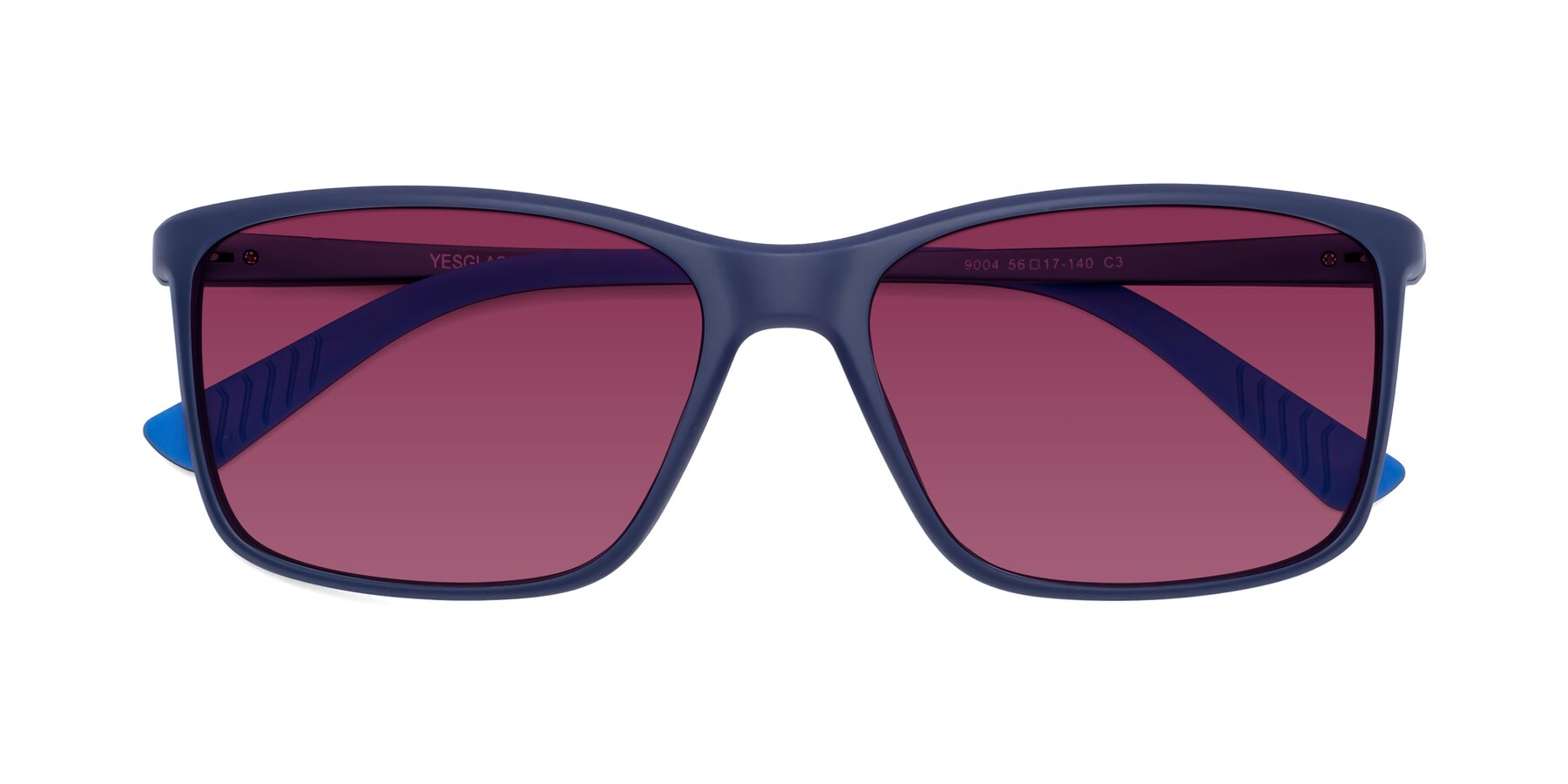 Folded Front of 9004 in Dark Blue with Wine Tinted Lenses