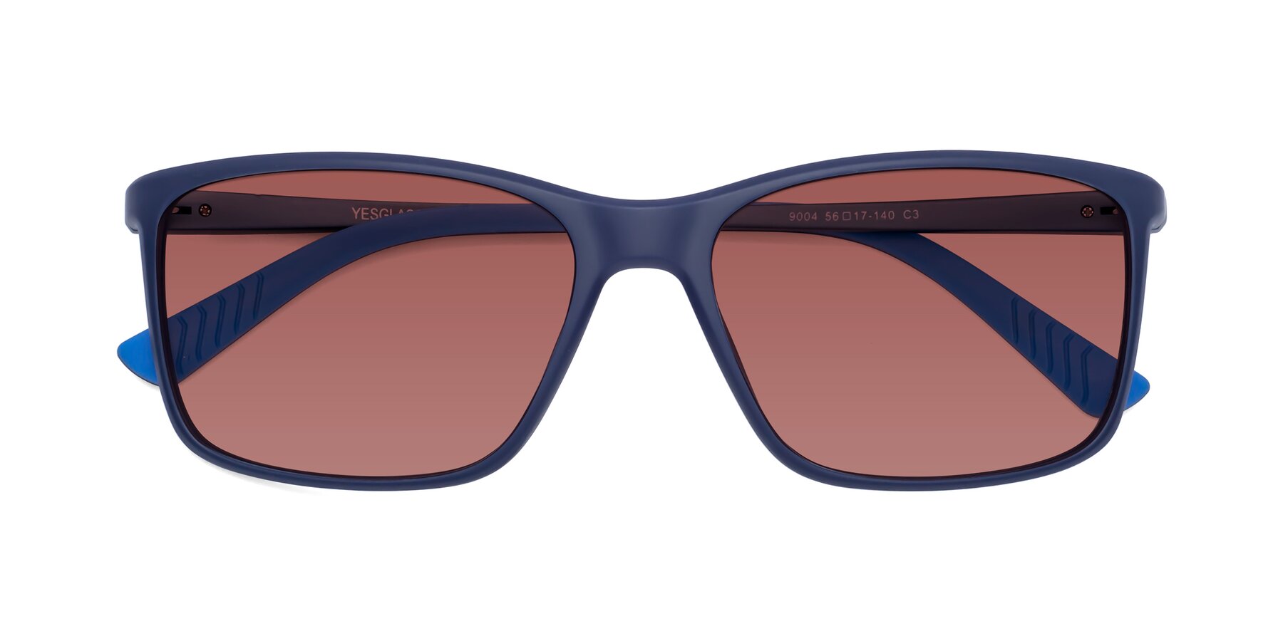 Folded Front of 9004 in Dark Blue with Garnet Tinted Lenses