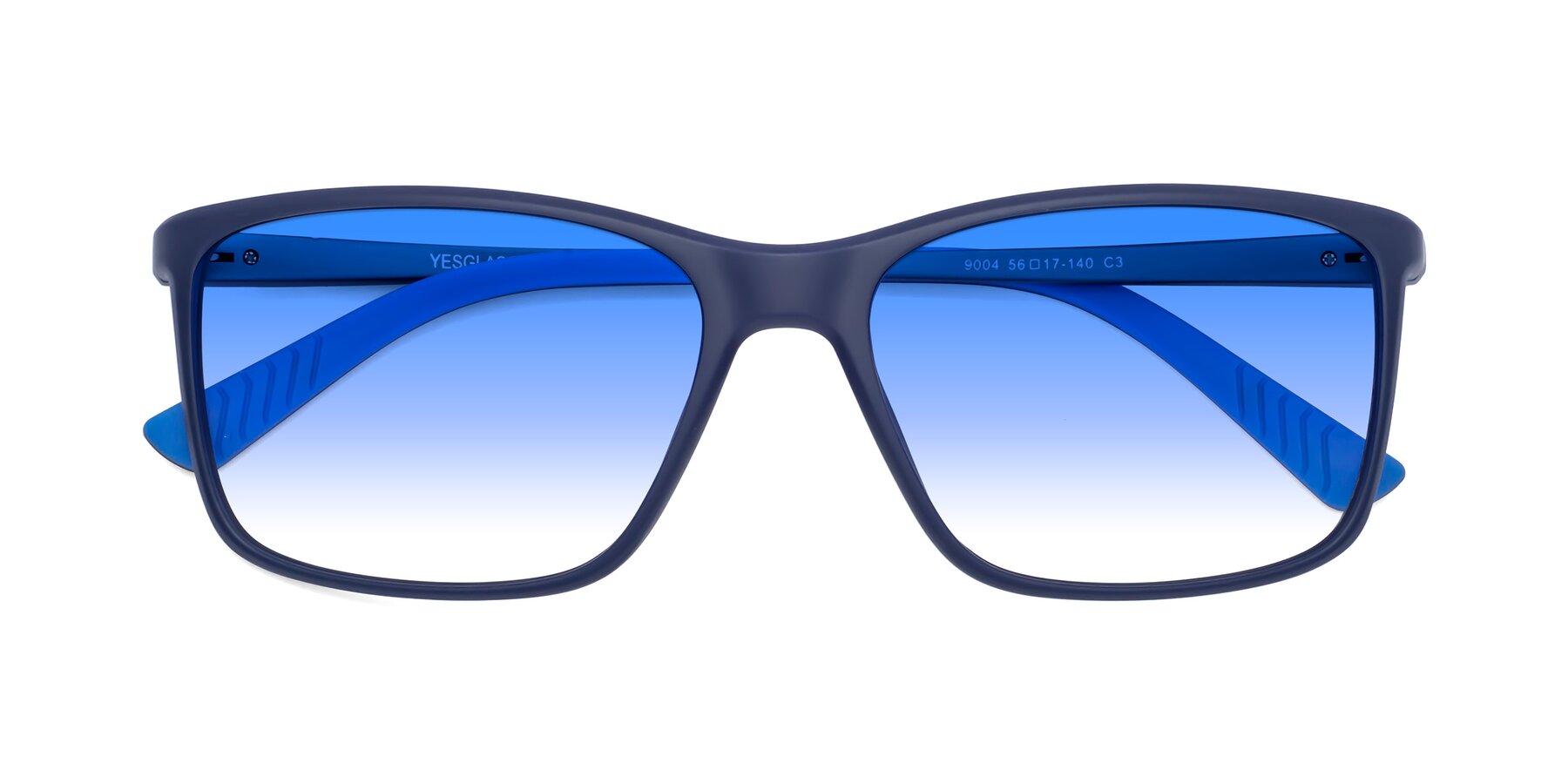 Folded Front of 9004 in Dark Blue with Blue Gradient Lenses
