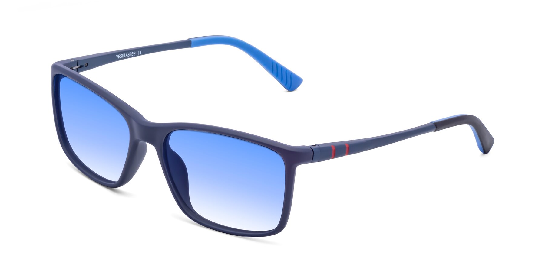 Angle of 9004 in Dark Blue with Blue Gradient Lenses