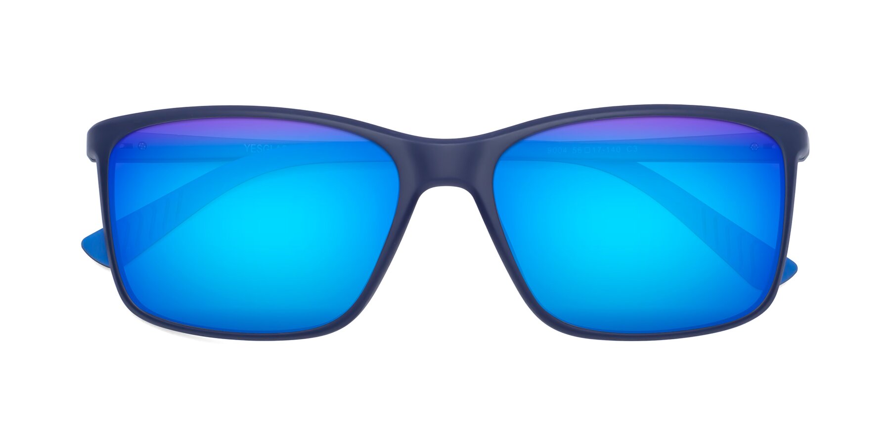 Folded Front of 9004 in Dark Blue with Blue Mirrored Lenses