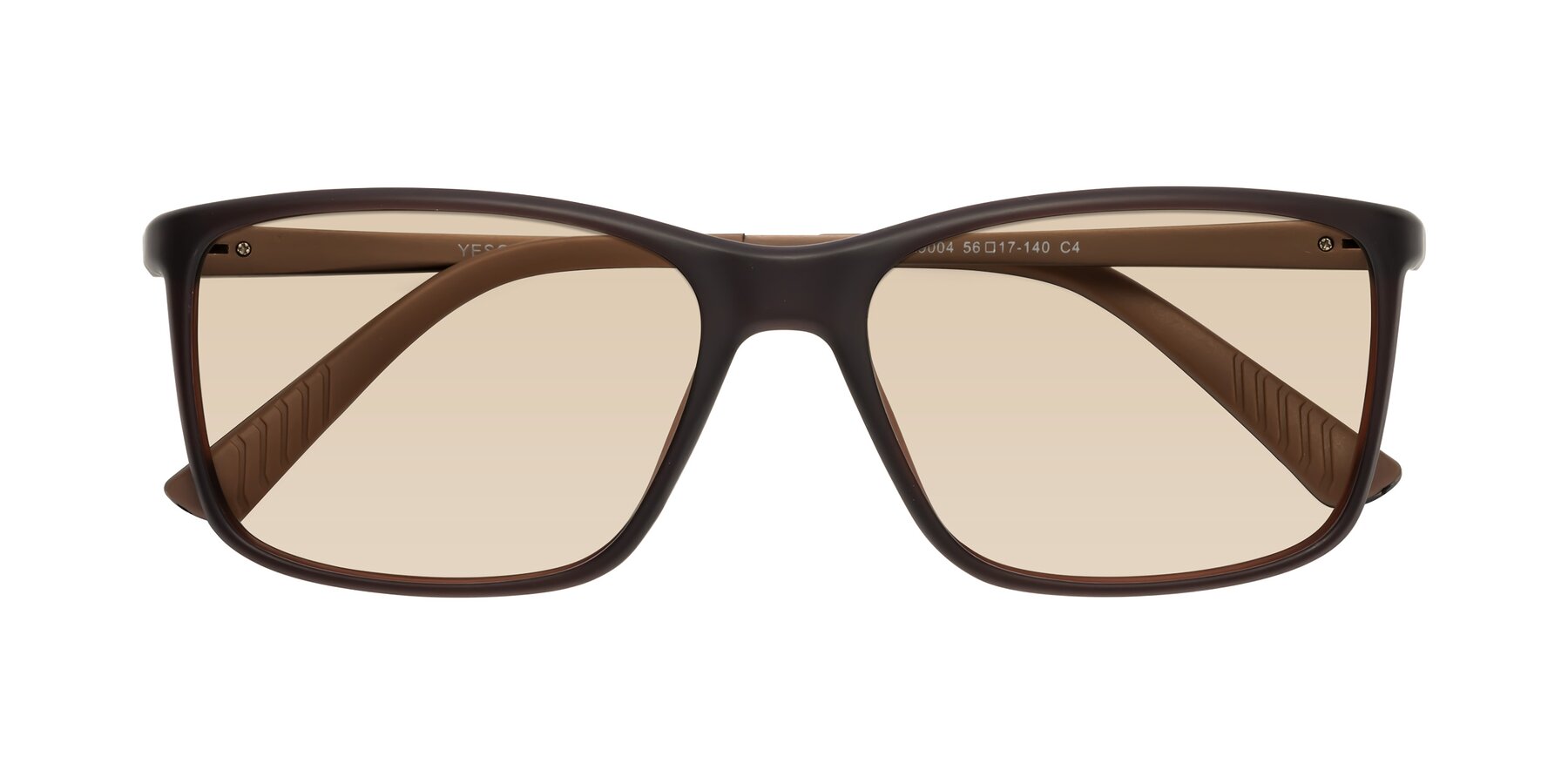 Folded Front of 9004 in Coffee with Light Brown Tinted Lenses