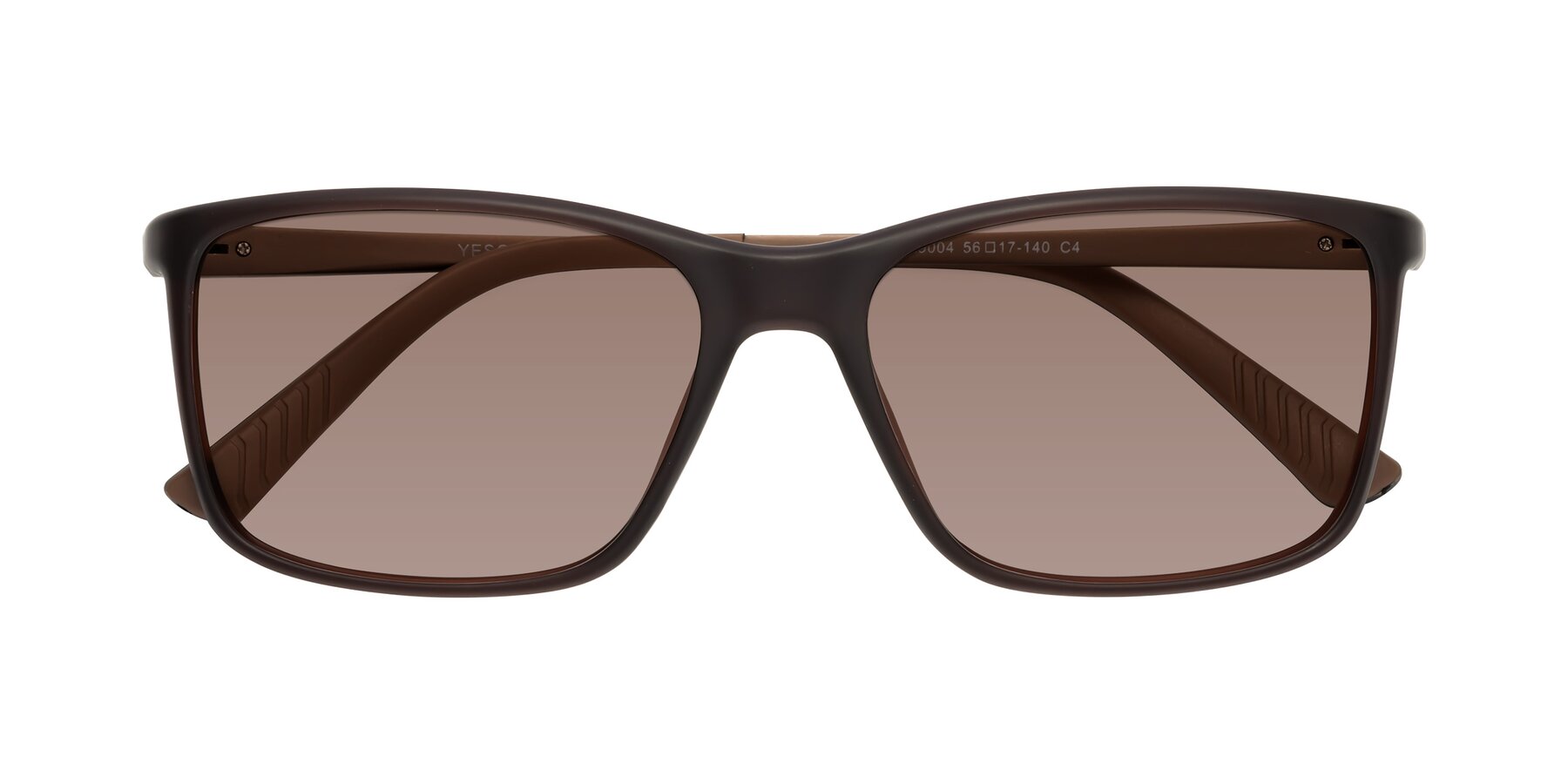 Folded Front of 9004 in Coffee with Medium Brown Tinted Lenses