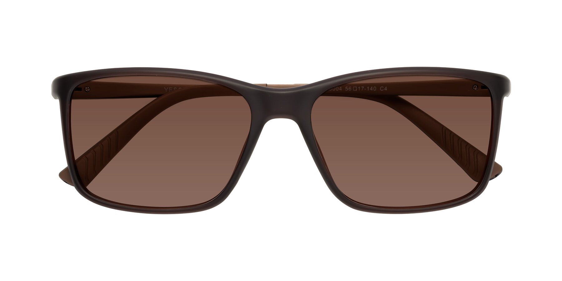 Folded Front of 9004 in Coffee with Brown Tinted Lenses