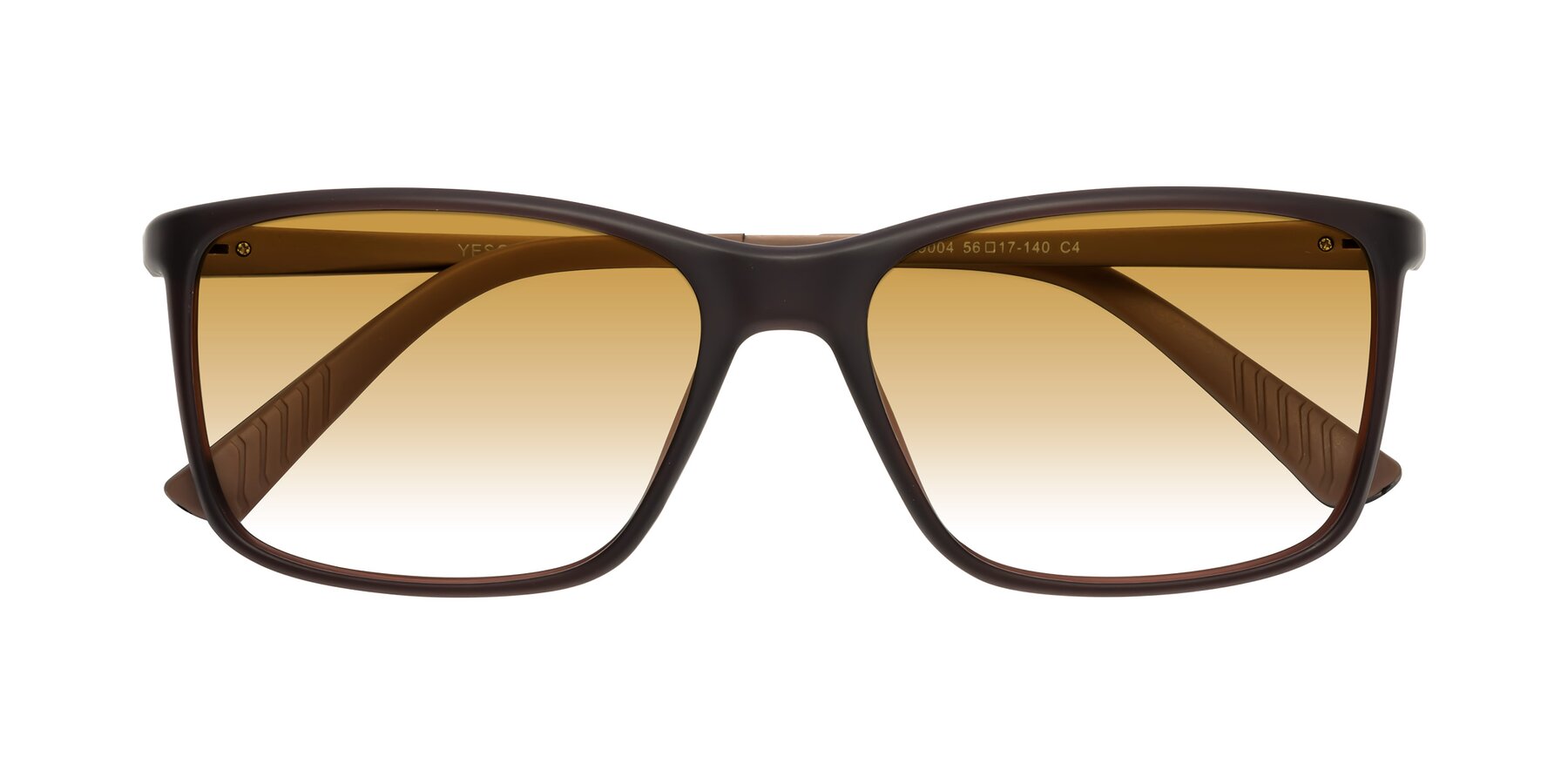 Folded Front of 9004 in Coffee with Champagne Gradient Lenses