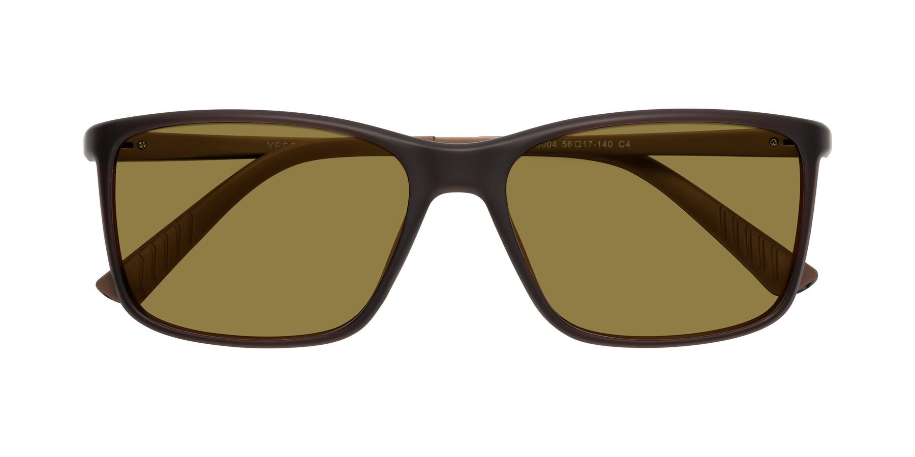 Folded Front of 9004 in Coffee with Brown Polarized Lenses