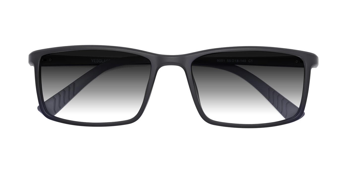 9001 - Matte Black Gradient Sunglasses