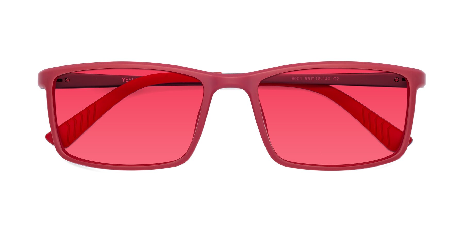 Folded Front of 9001 in Red with Red Tinted Lenses
