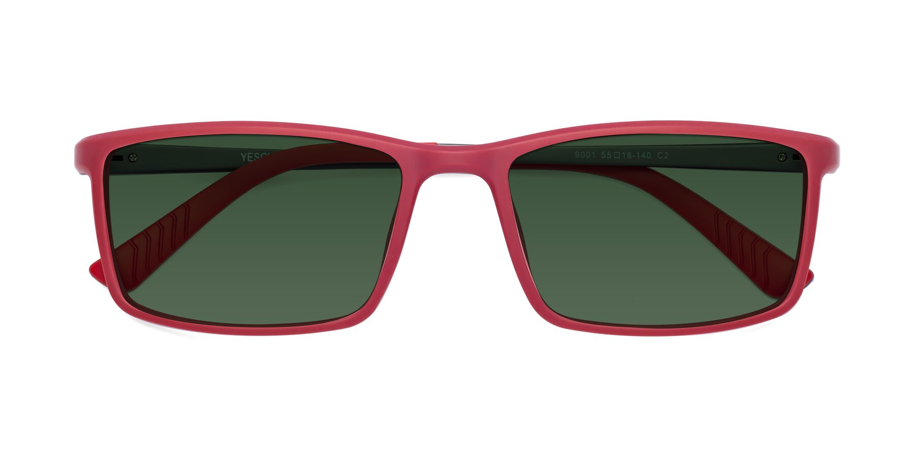 Folded Front of 9001 in Red with Green Tinted Lenses