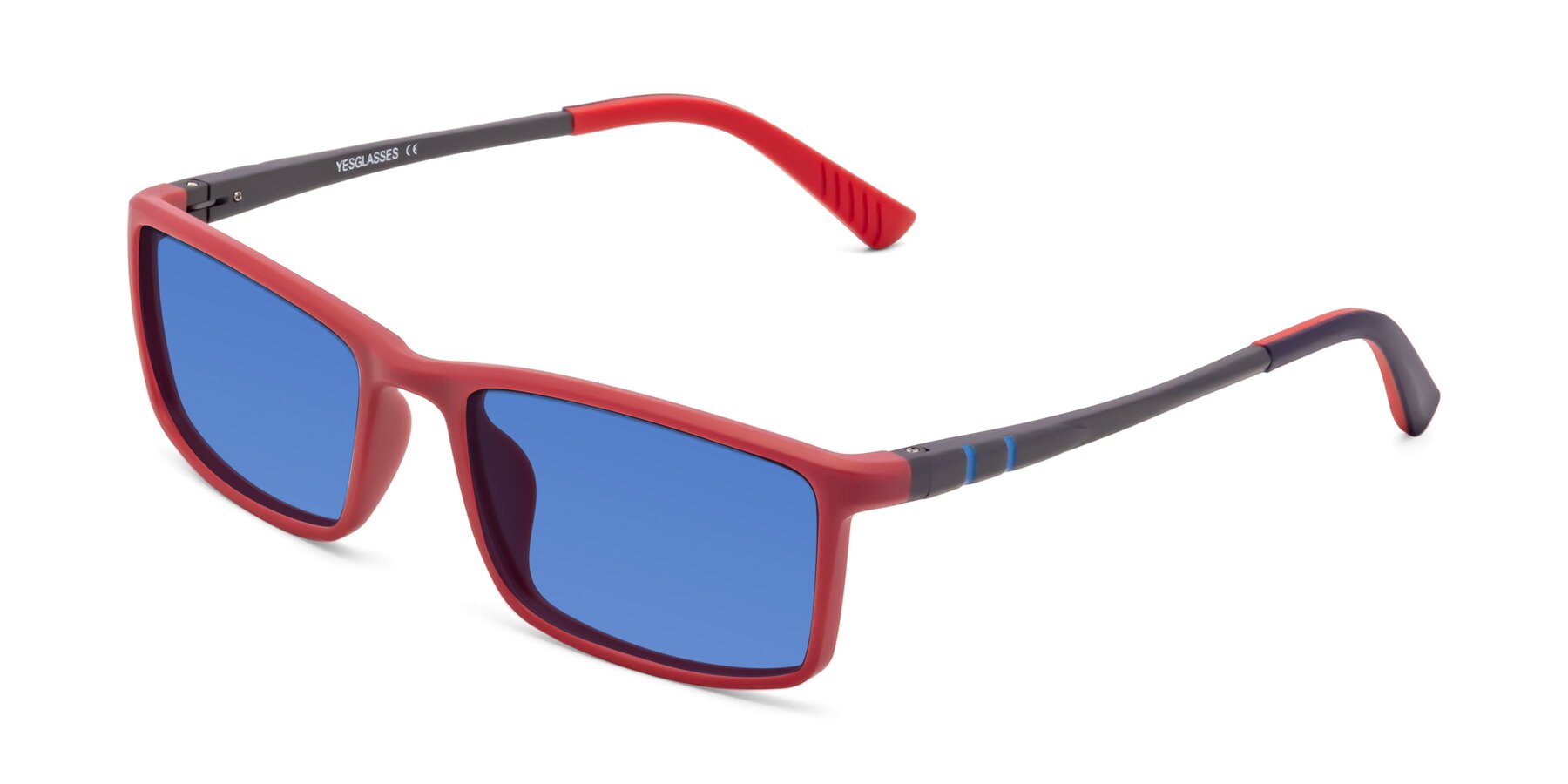 Angle of 9001 in Red with Blue Tinted Lenses