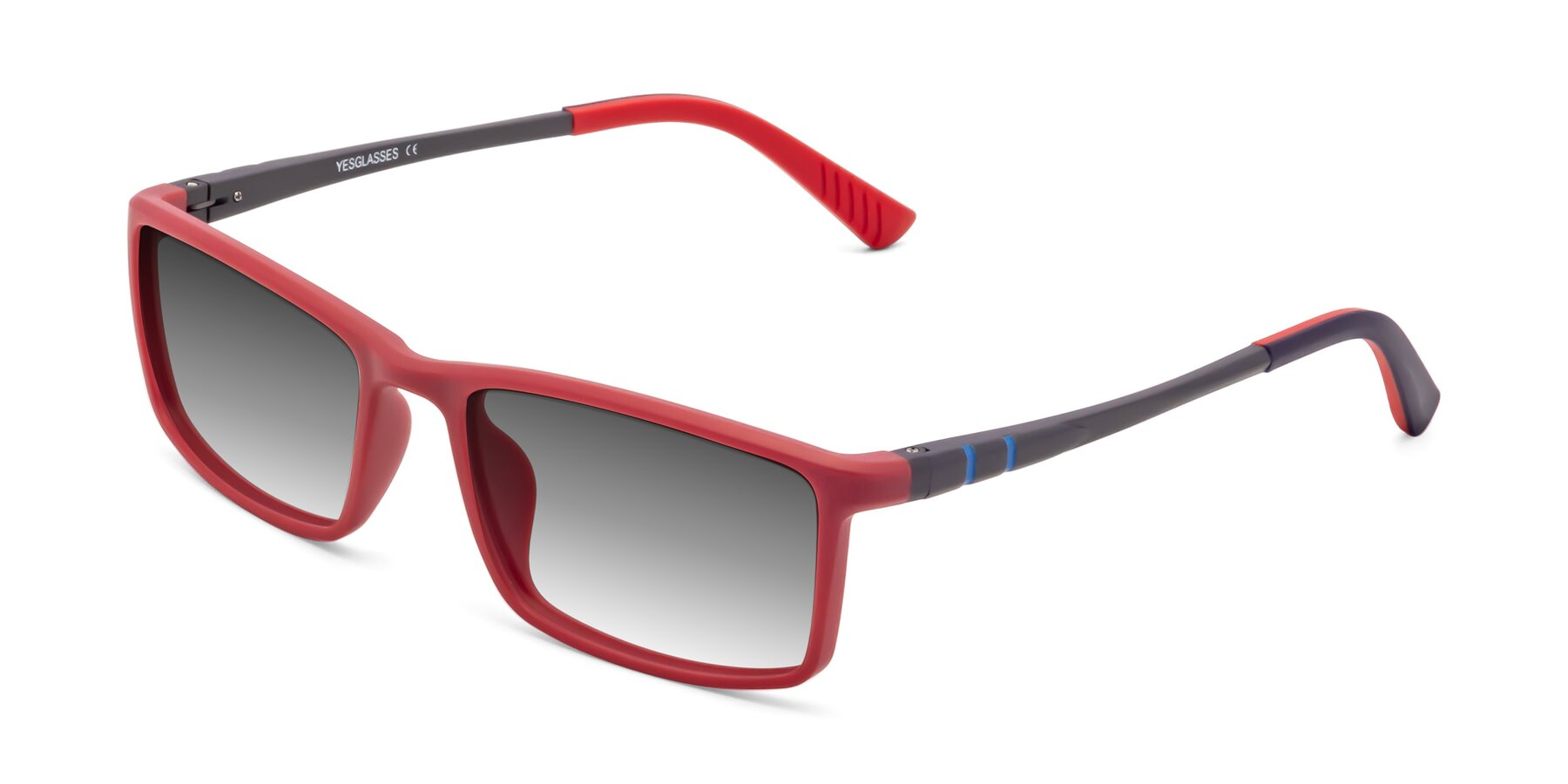 Angle of 9001 in Red with Gray Gradient Lenses
