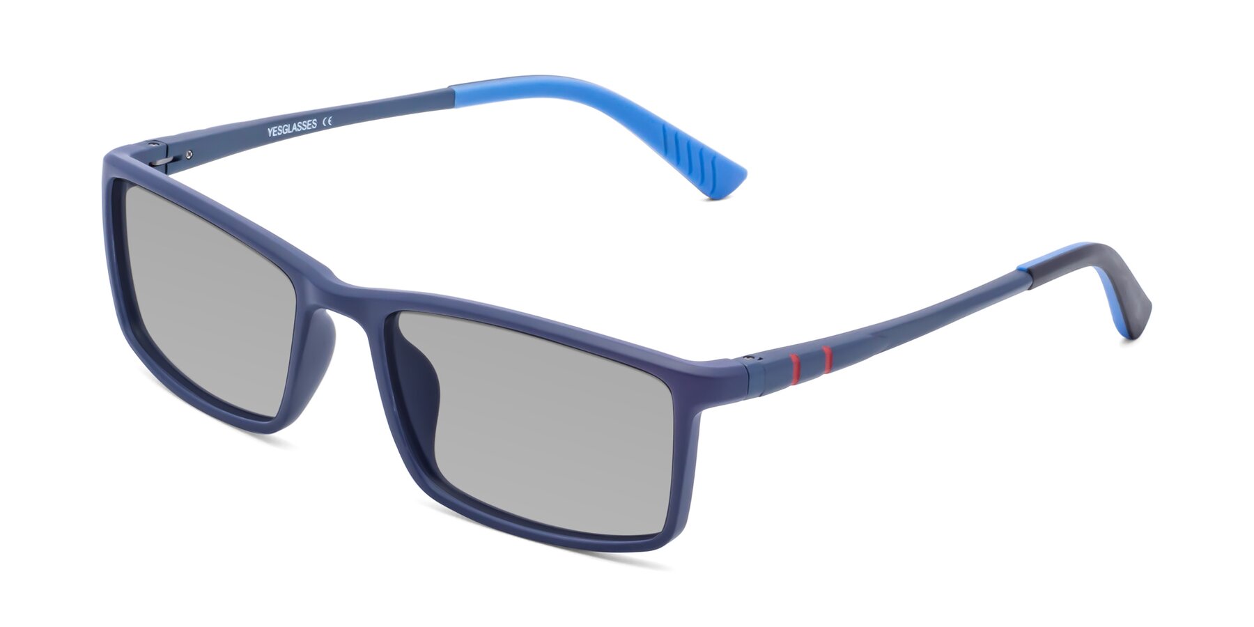 Angle of 9001 in Dark Blue with Light Gray Tinted Lenses