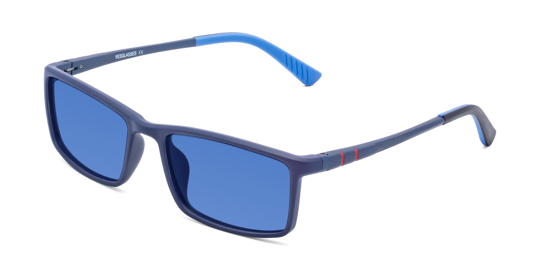 Angle of 9001 in Dark Blue with Blue Tinted Lenses