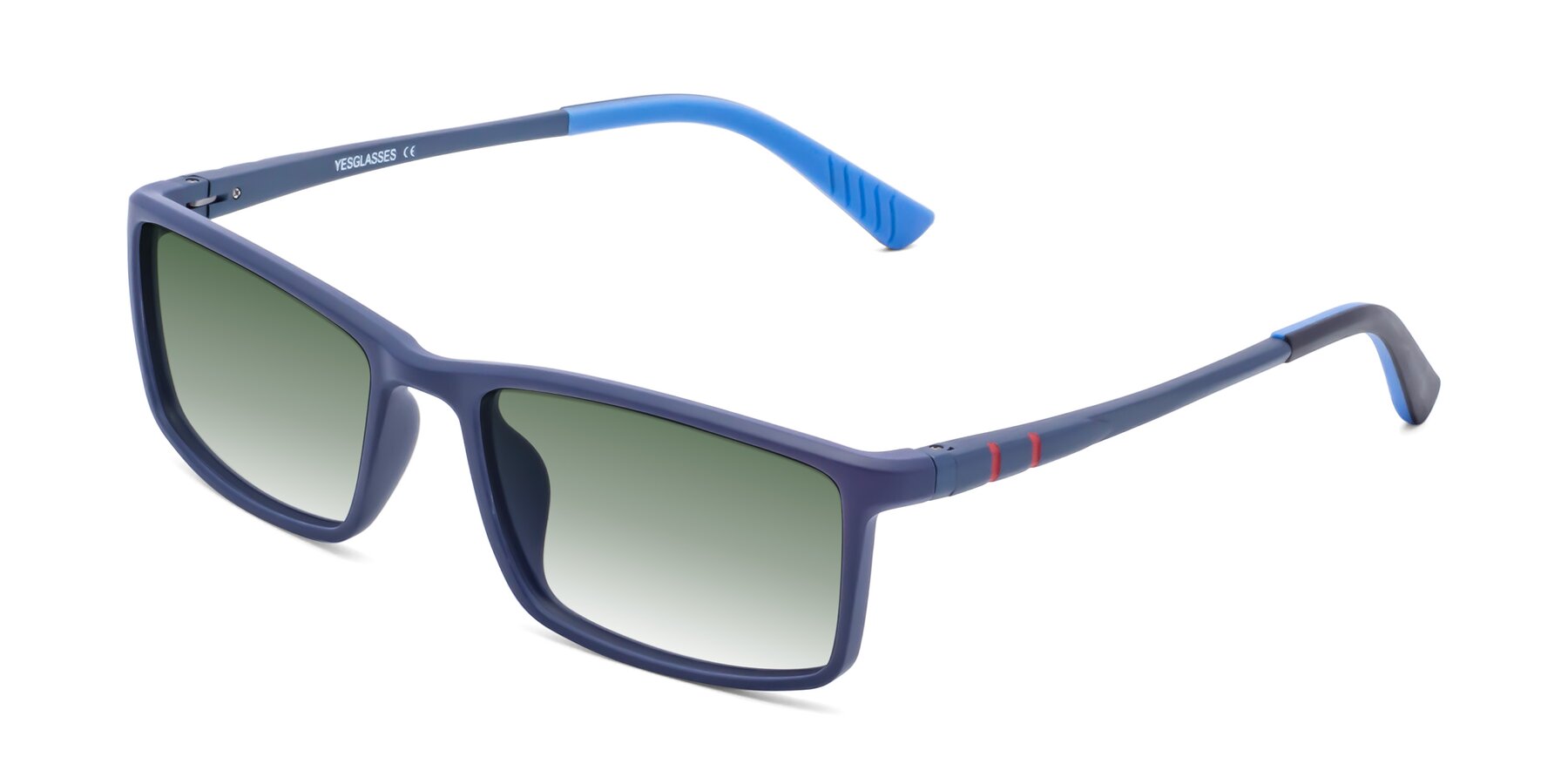 Angle of 9001 in Dark Blue with Green Gradient Lenses