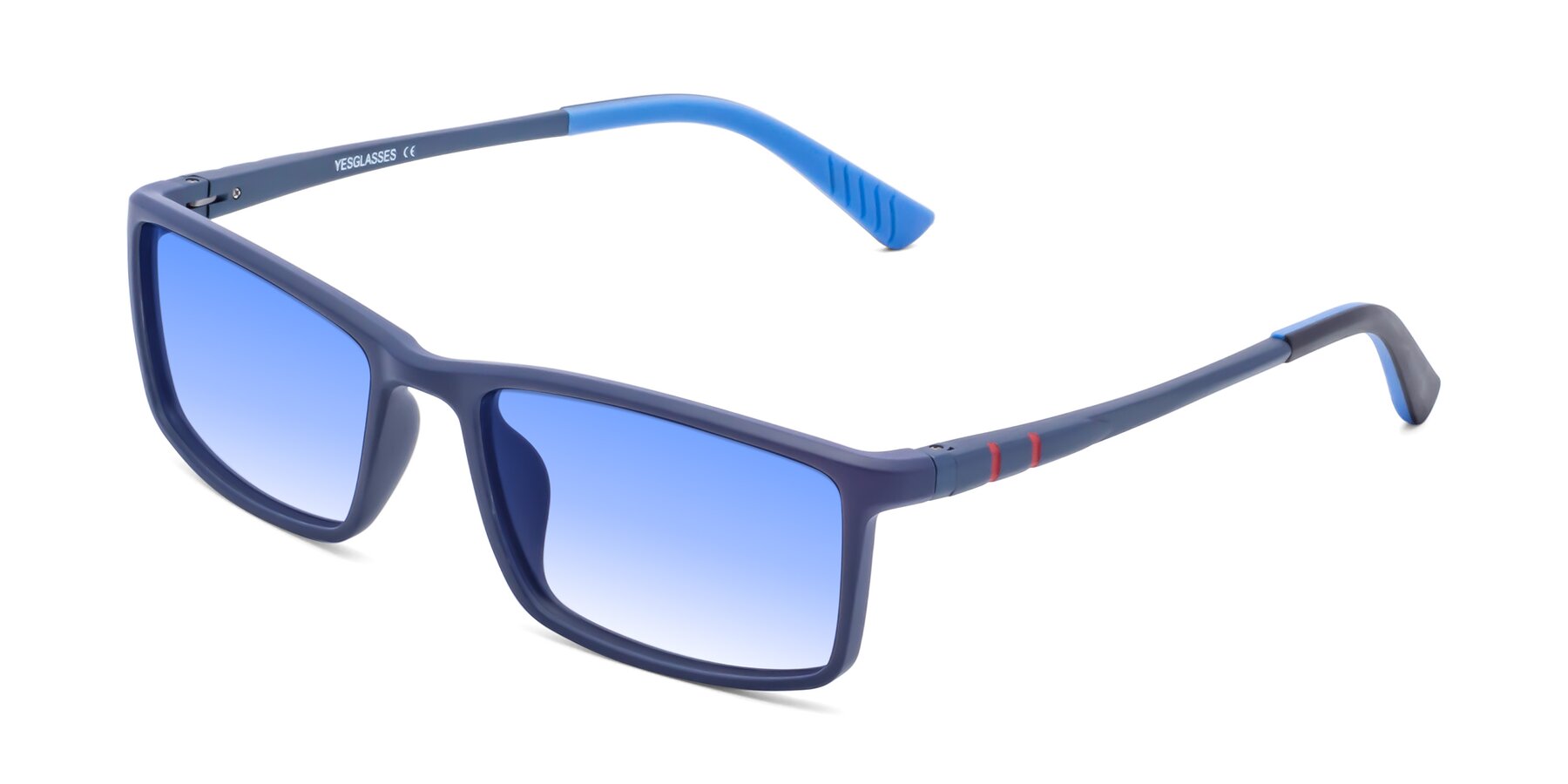 Angle of 9001 in Dark Blue with Blue Gradient Lenses