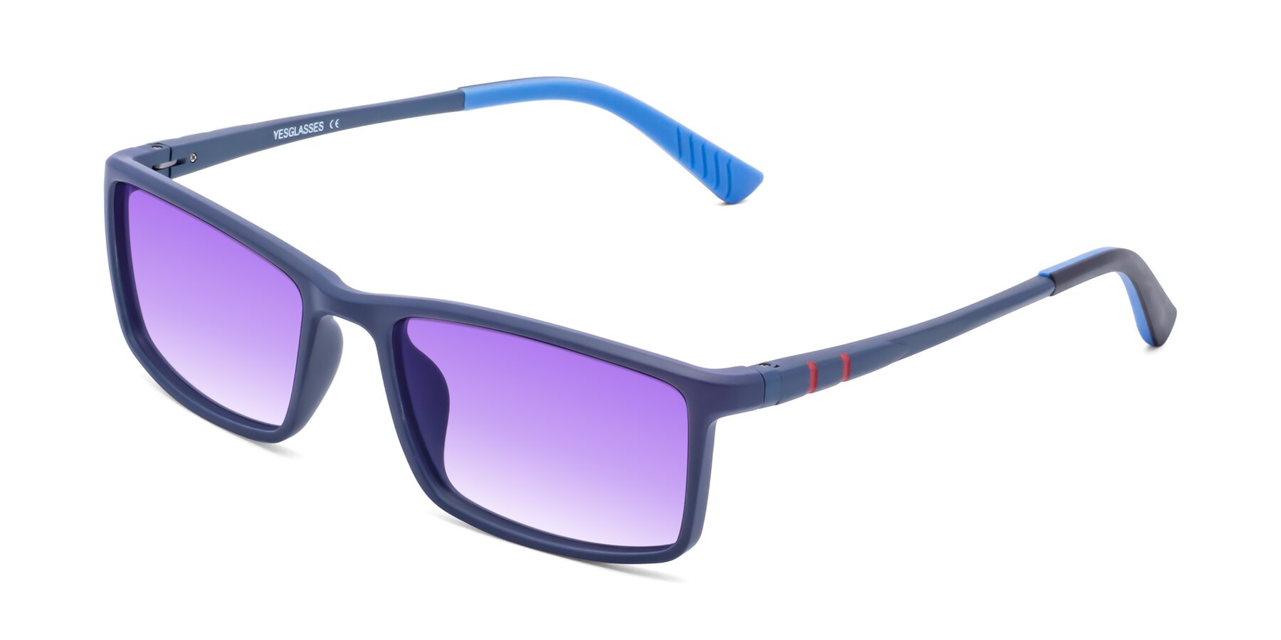 Angle of 9001 in Dark Blue with Purple Gradient Lenses