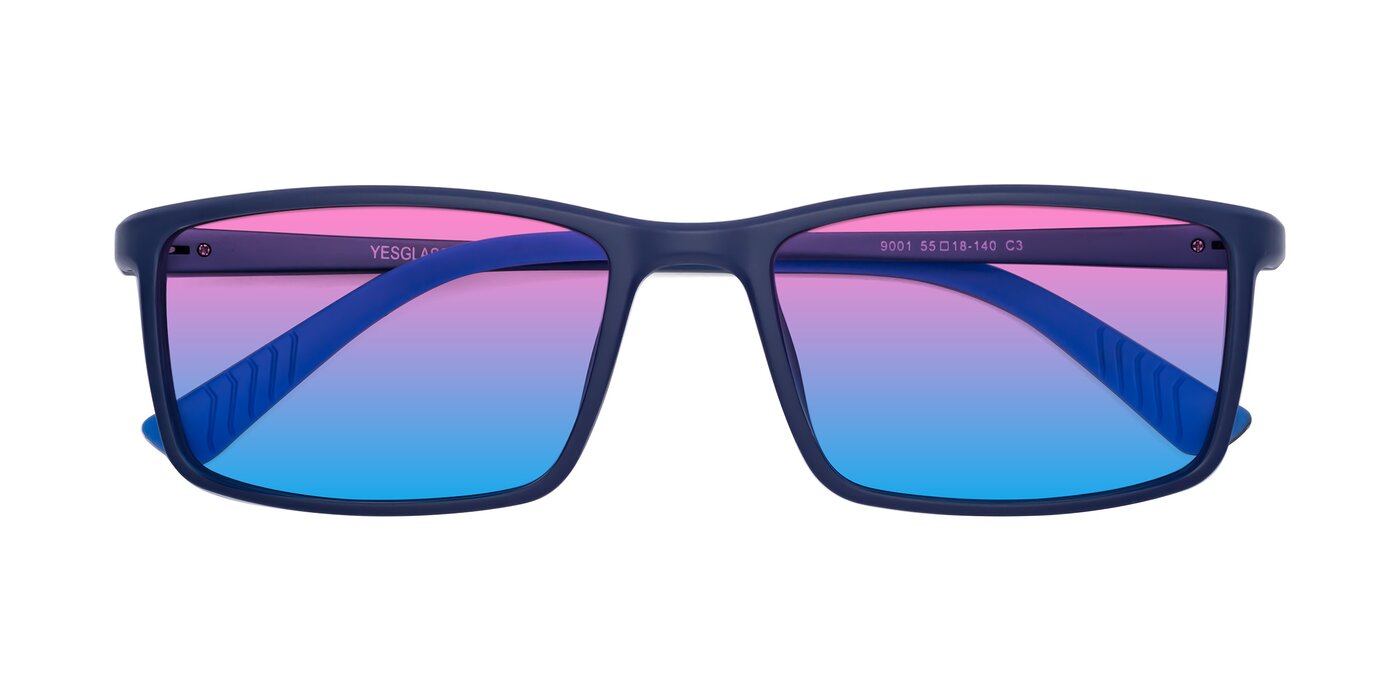 9001 - Dark Blue Gradient Sunglasses