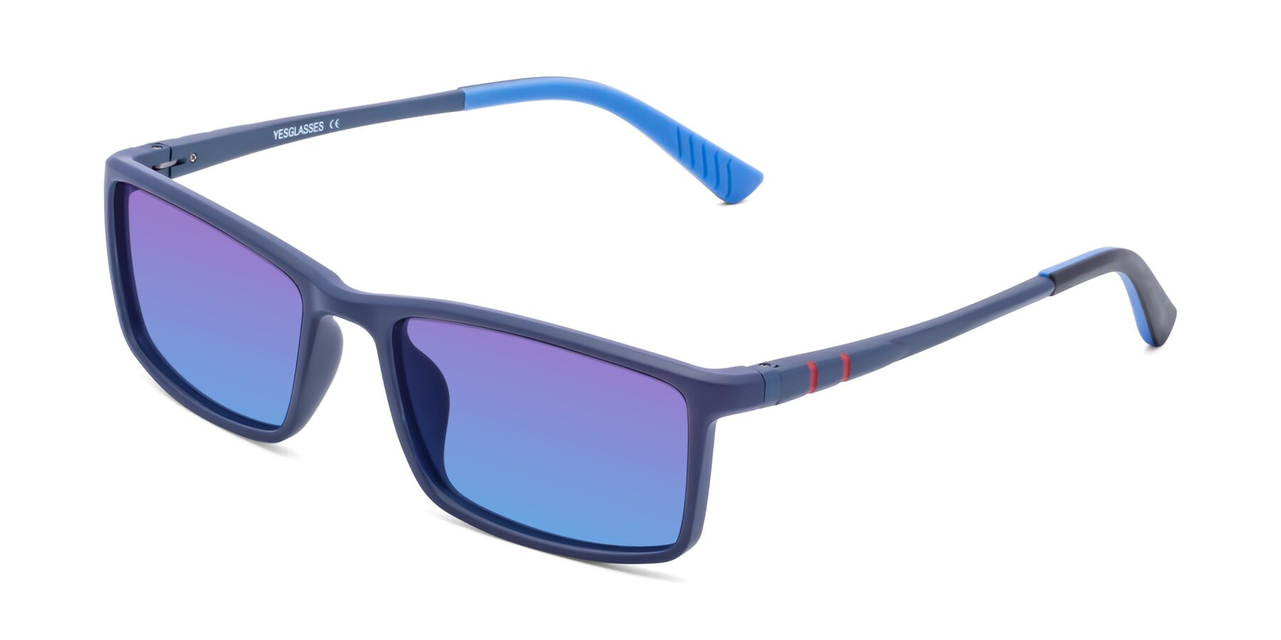 Angle of 9001 in Dark Blue with Purple / Blue Gradient Lenses