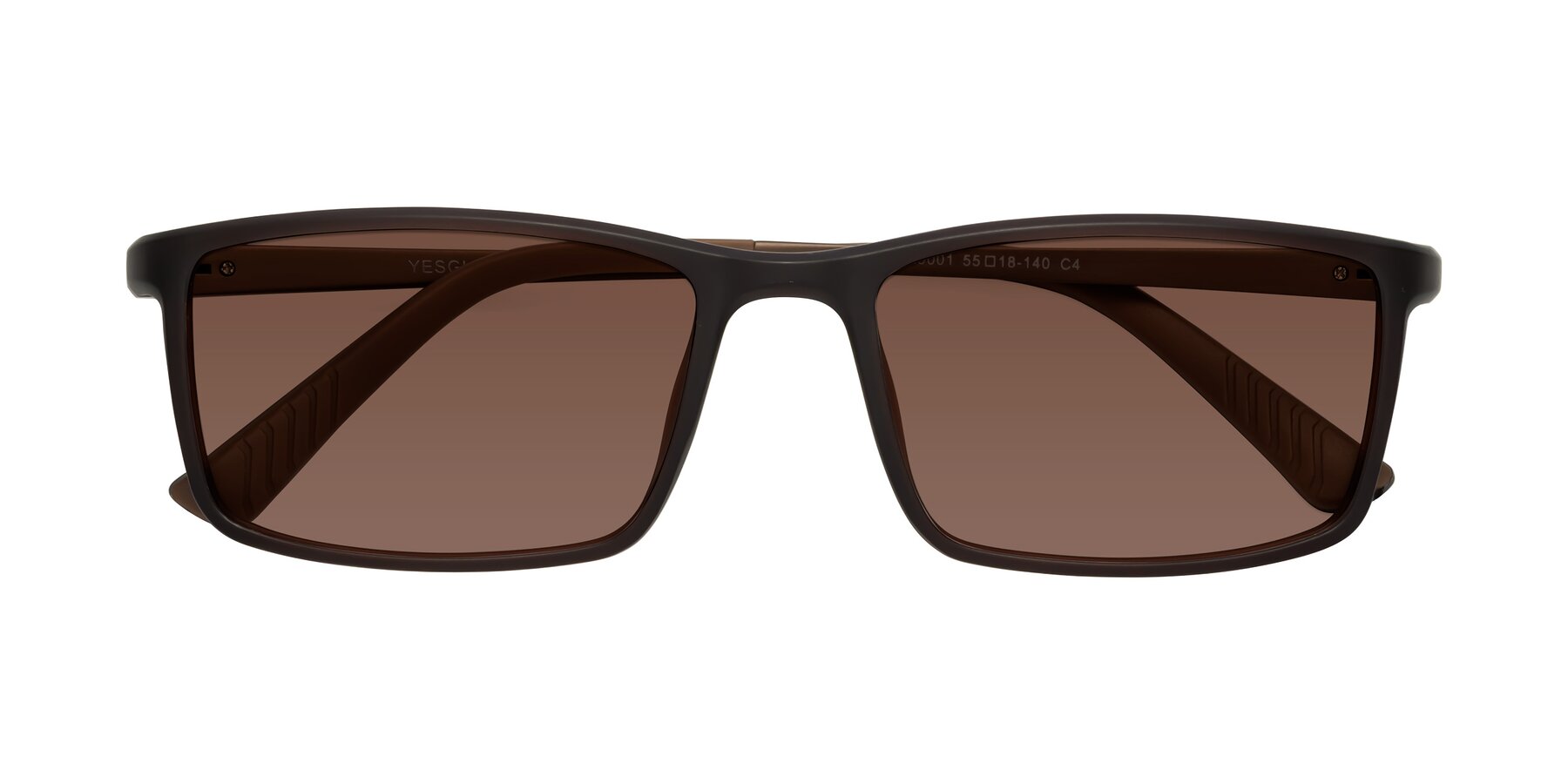Folded Front of 9001 in Coffee with Brown Tinted Lenses