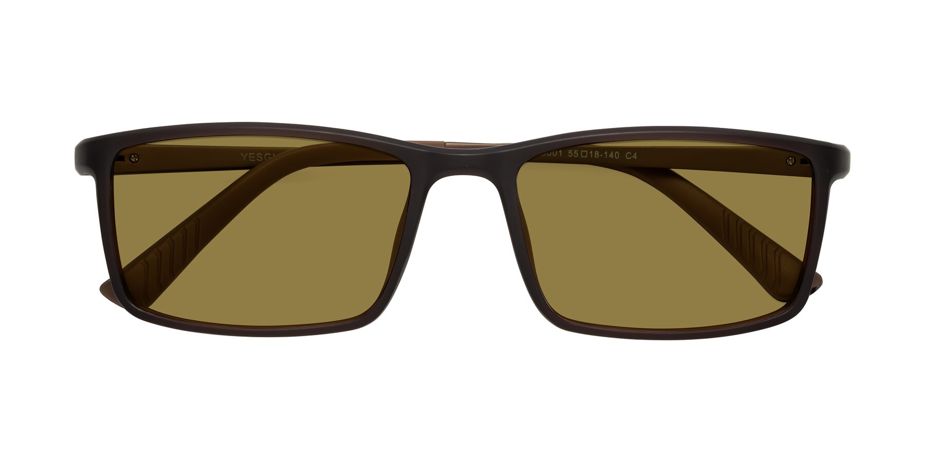 Folded Front of 9001 in Coffee with Brown Polarized Lenses
