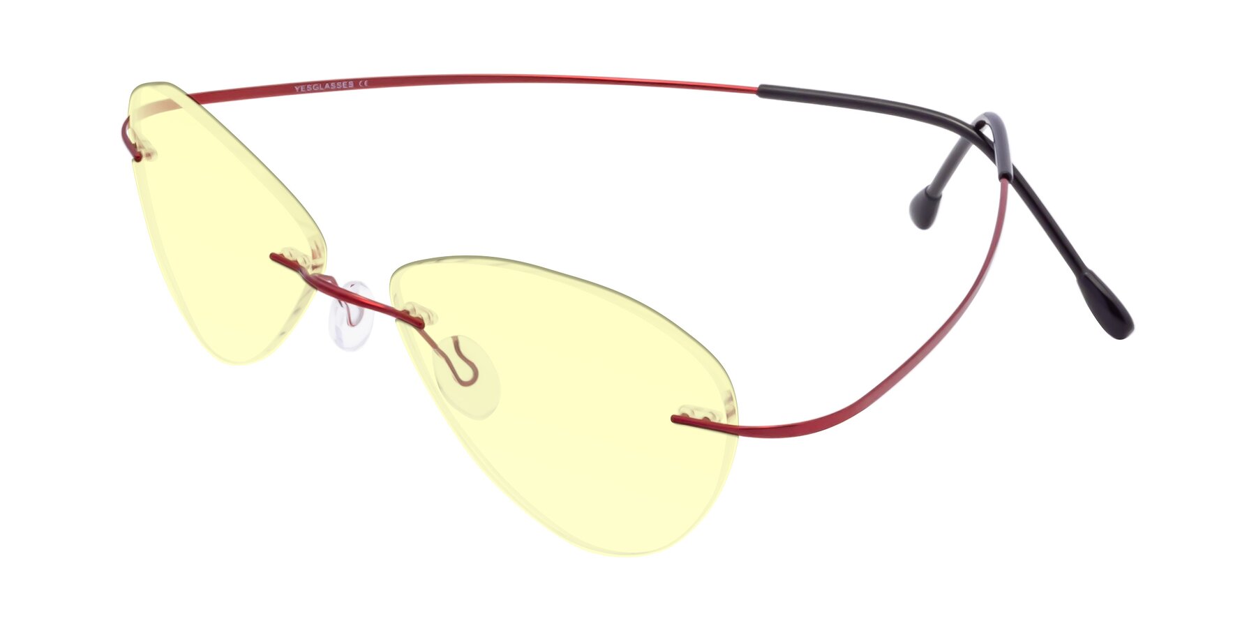 Angle of Thea in Wine with Light Yellow Tinted Lenses