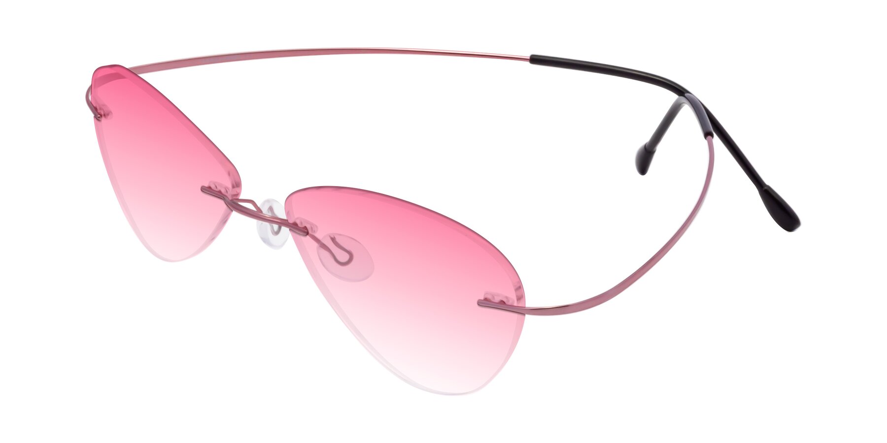 Angle of Thea in Light Pink with Pink Gradient Lenses