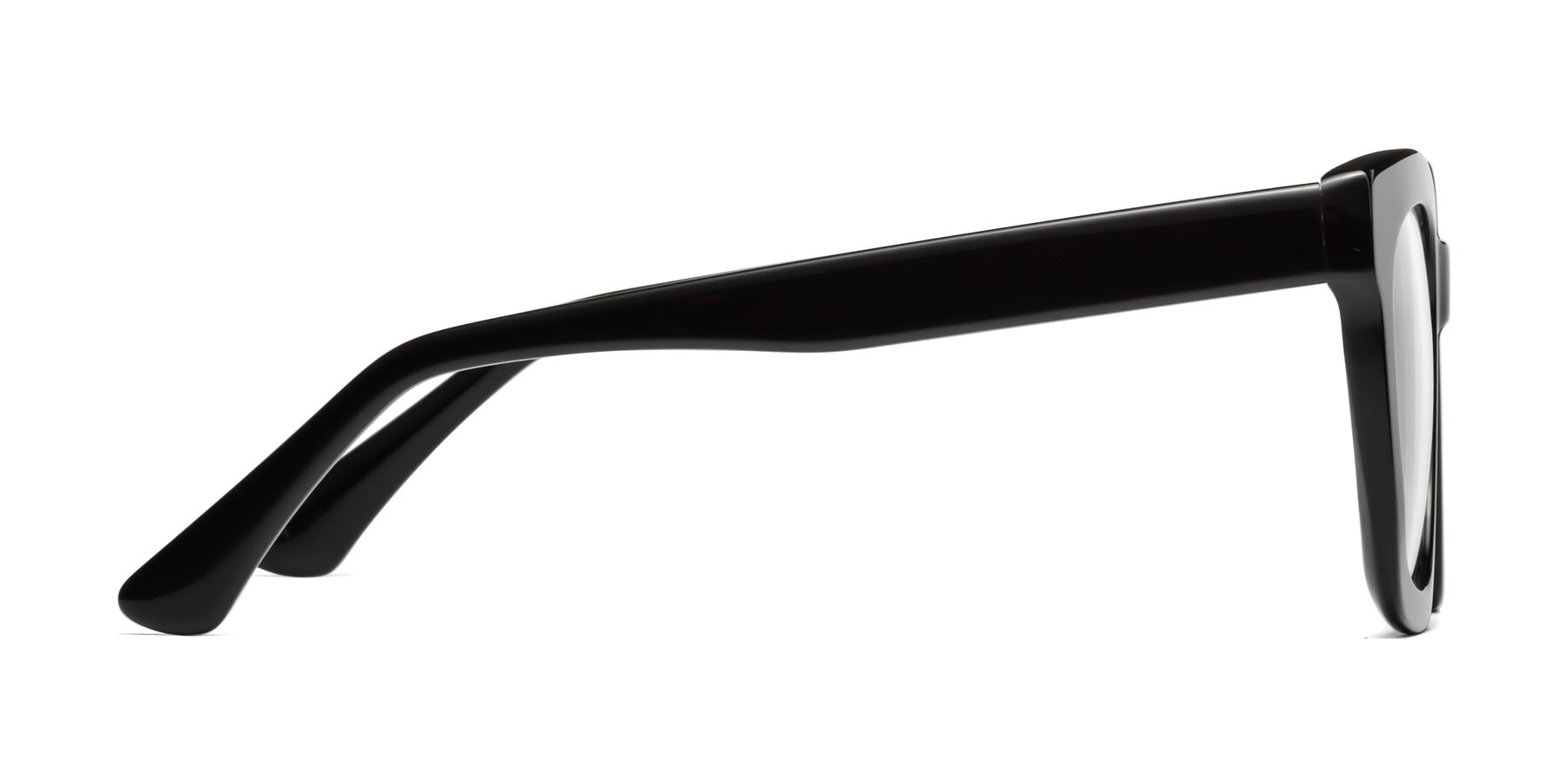 Side of Parr in Black with Clear Reading Eyeglass Lenses