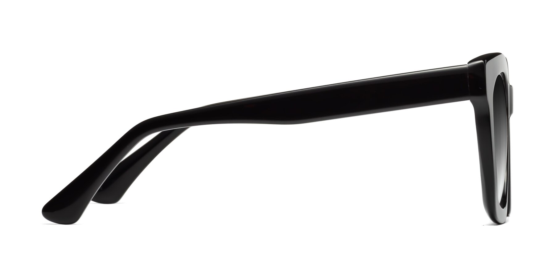 Side of Parr in Black with Gray Gradient Lenses