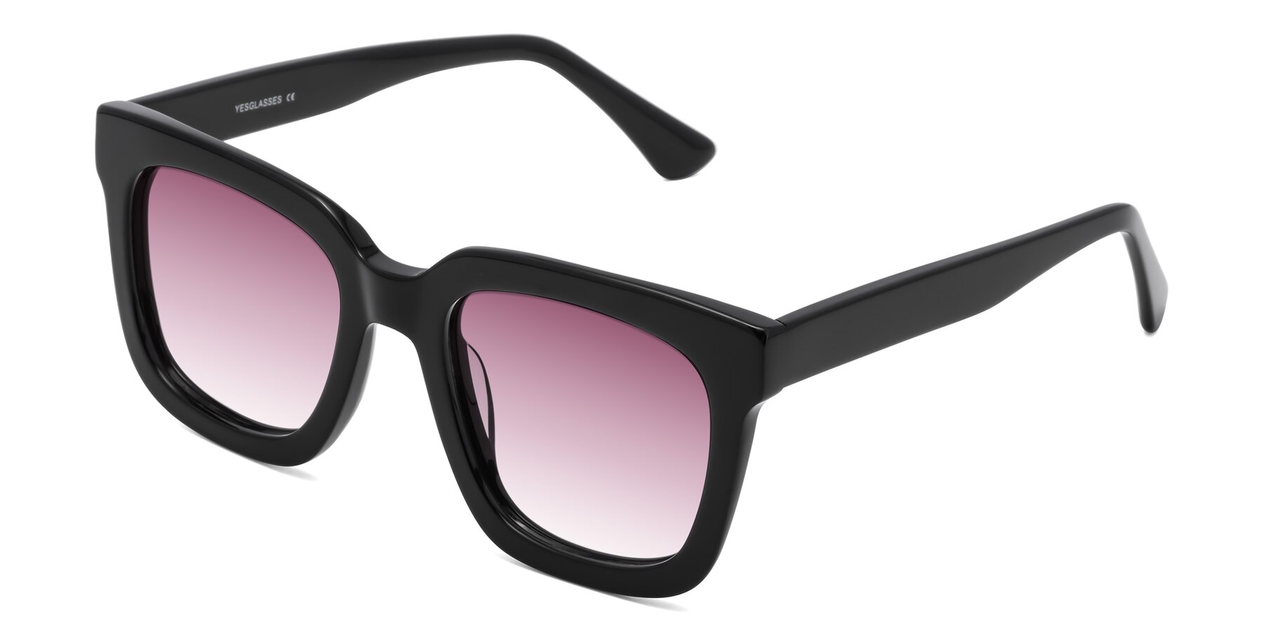 Angle of Parr in Black with Wine Gradient Lenses