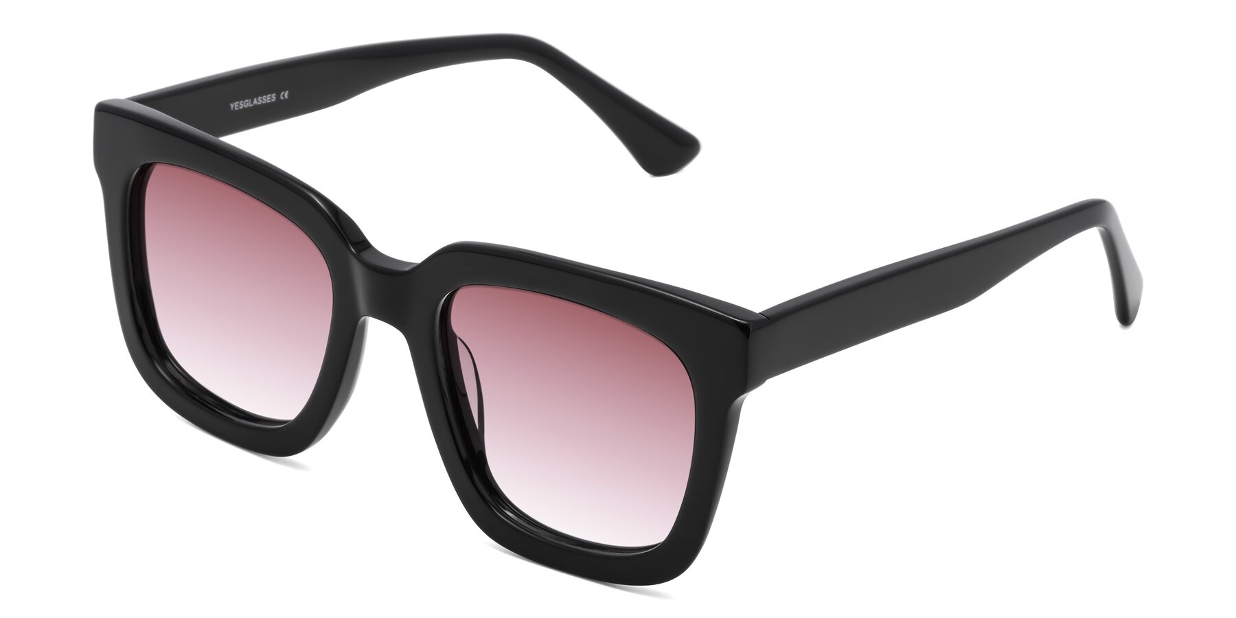 Angle of Parr in Black with Garnet Gradient Lenses