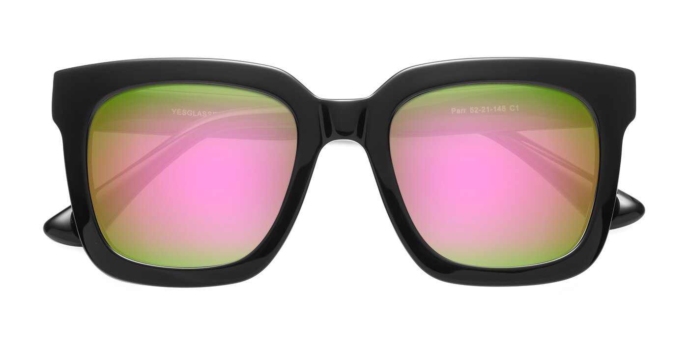 Parr - Black Flash Mirrored Sunglasses