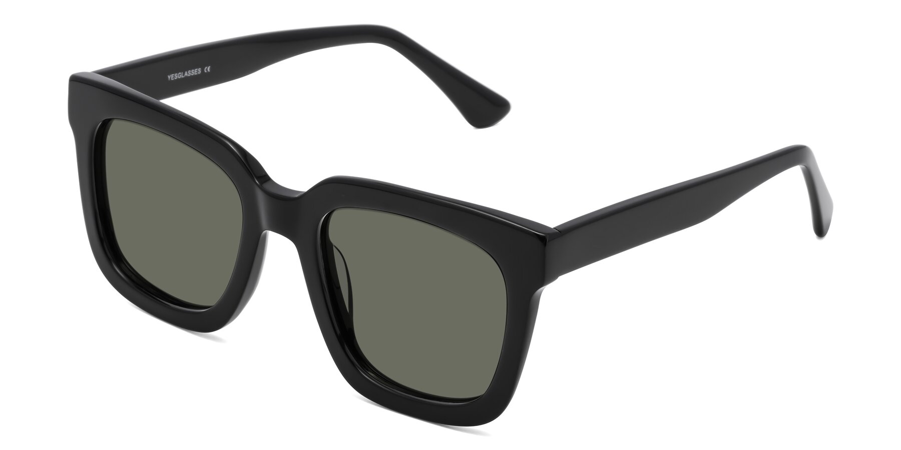 Angle of Parr in Black with Gray Polarized Lenses
