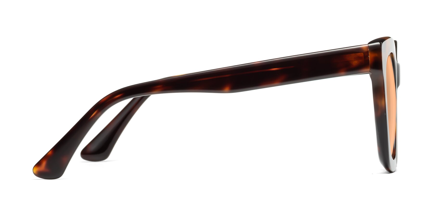 Side of Parr in Tortoise with Light Orange Tinted Lenses