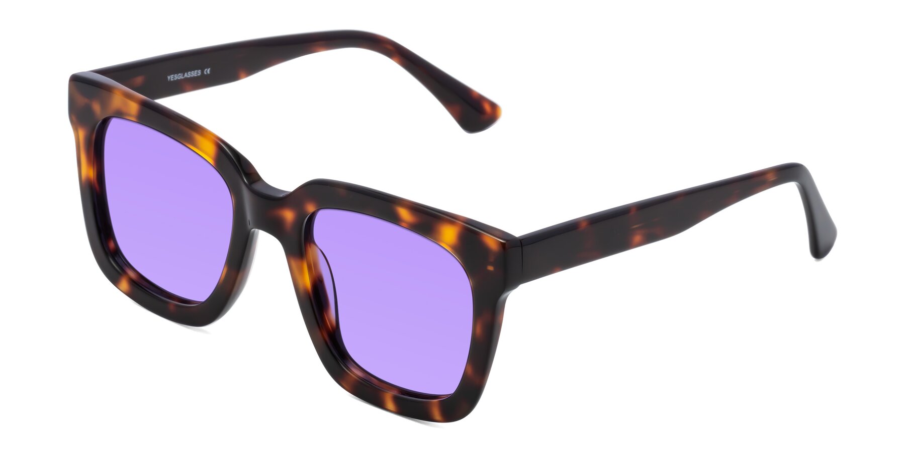 Angle of Parr in Tortoise with Medium Purple Tinted Lenses
