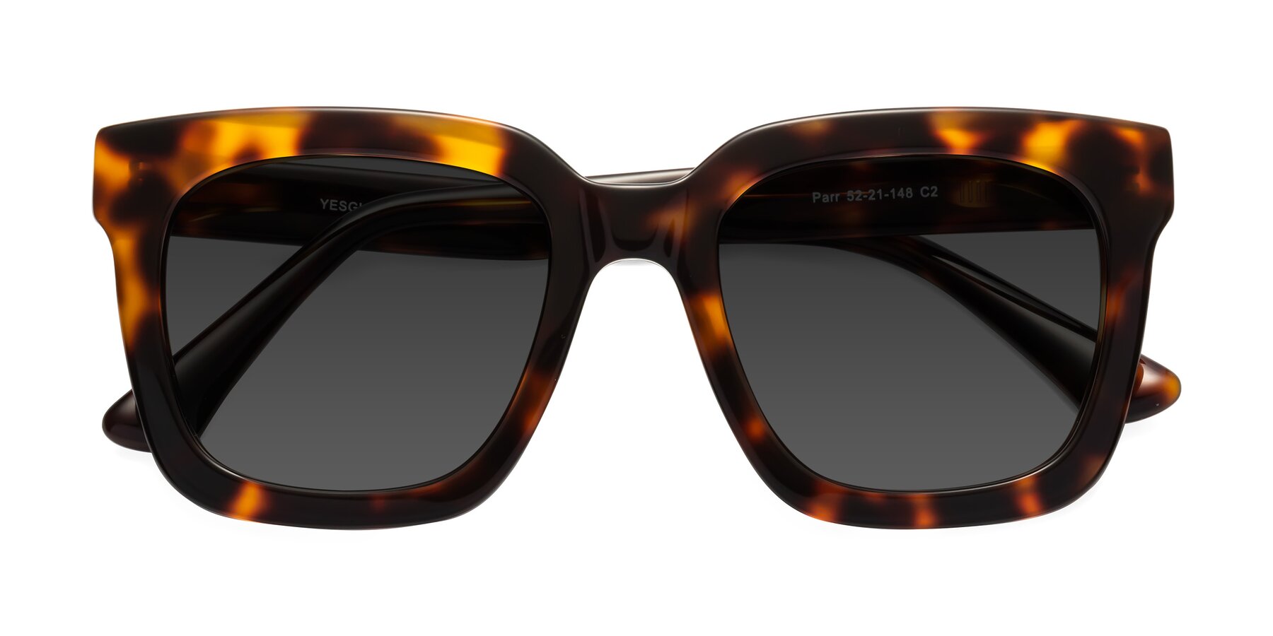 Folded Front of Parr in Tortoise with Gray Tinted Lenses