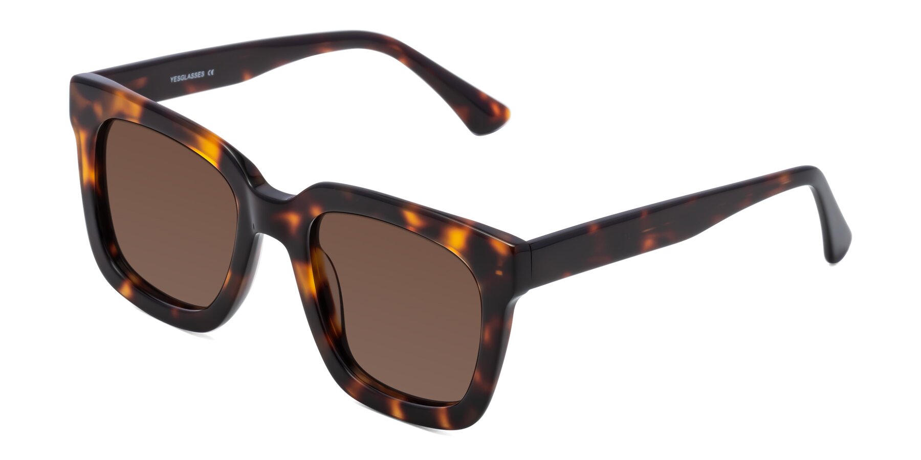 Angle of Parr in Tortoise with Brown Tinted Lenses