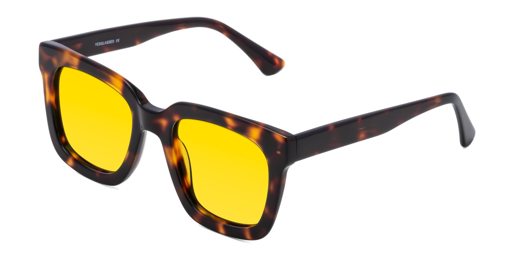 Angle of Parr in Tortoise with Yellow Tinted Lenses
