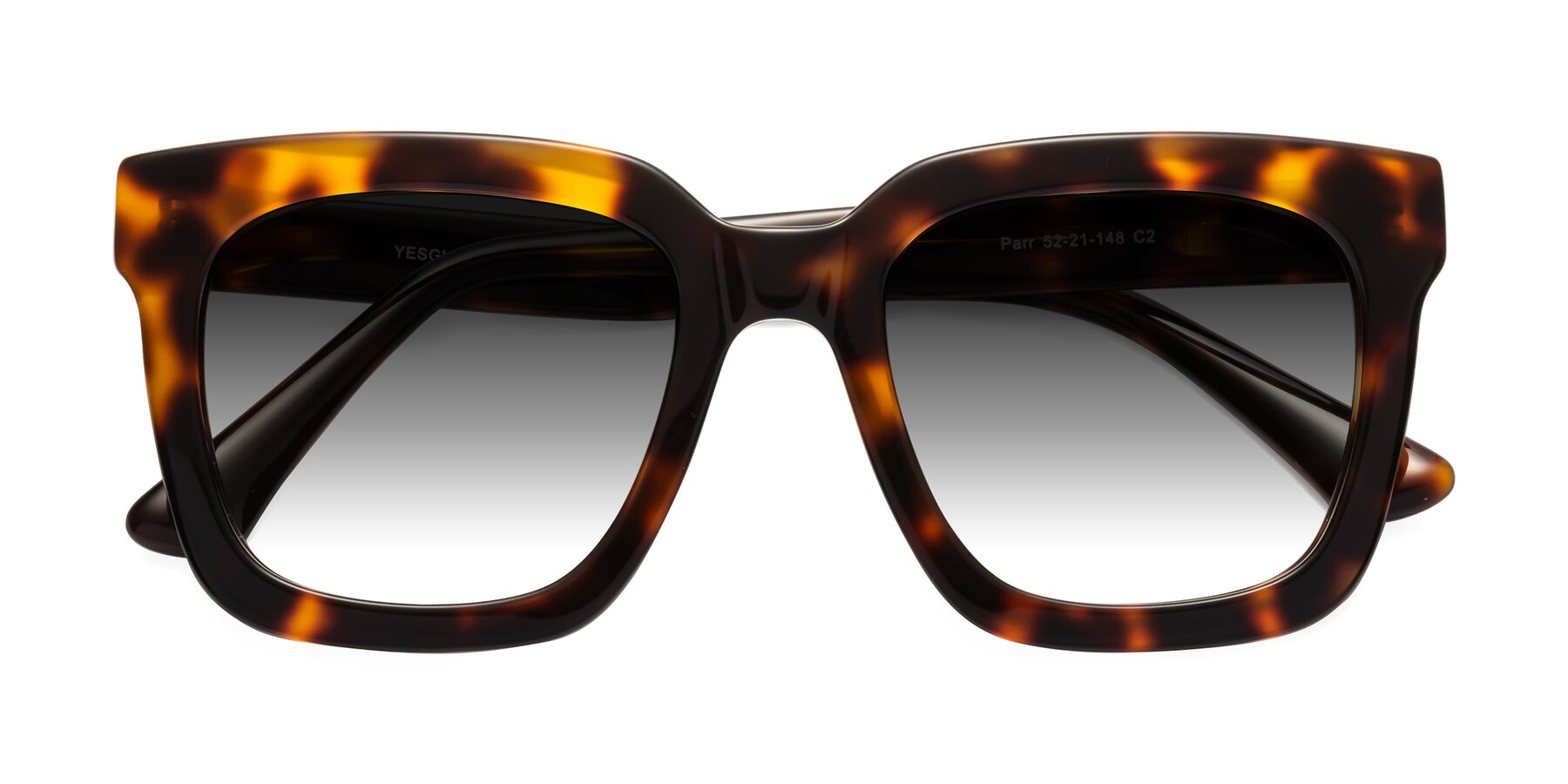 Folded Front of Parr in Tortoise with Gray Gradient Lenses